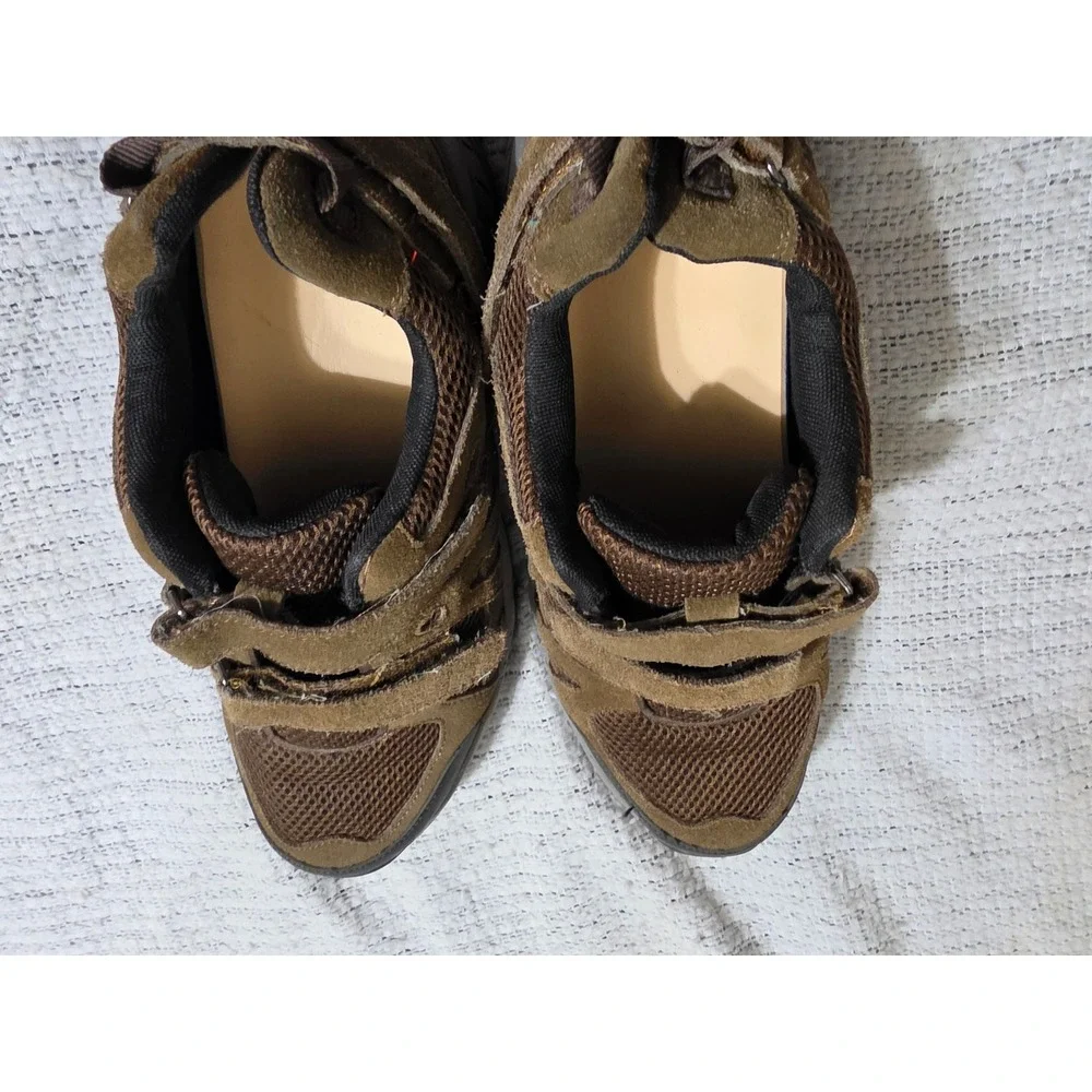 Apex A3260M Walker Mens Brown Suede Mesh Hiking Walking Shoes Size 11